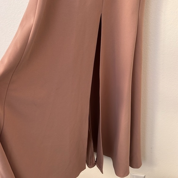 Jenny Yoo Collection Kayleigh Long Maxi Bridesmaid Dress Size 6 Whipped Apricot - Picture 7 of 16